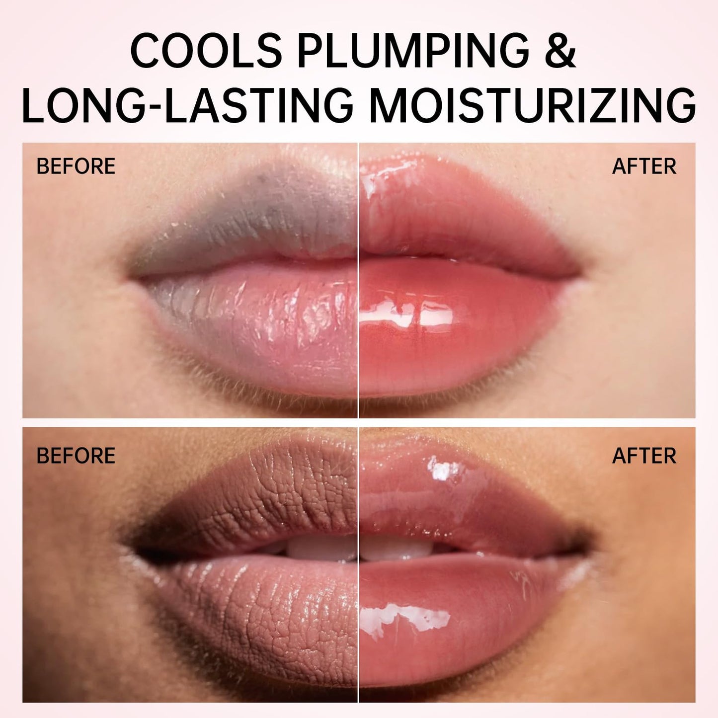 CATKIN Lip Plumper Gloss, Tinted Lip Serum with Hyaluronic Acid & Jojoba Oil, Non-sticky Volumizing Hydrating Formula for a High Shine Maximum 3D Look, Plump & Soft Lips 0.12 Fl Oz-C05 Chocolate Amber