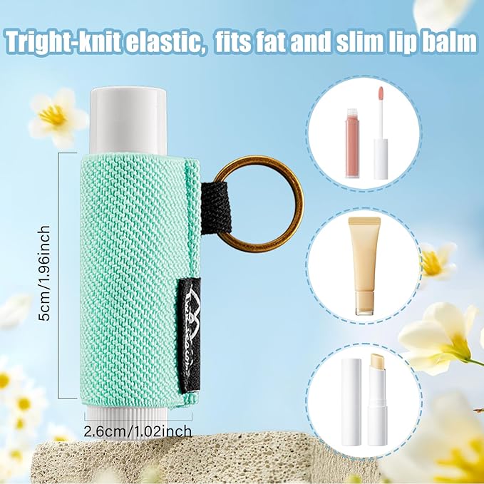 WK IEASON Lip Balm Holder Keychain Bulk Chapstick Holder Key chain