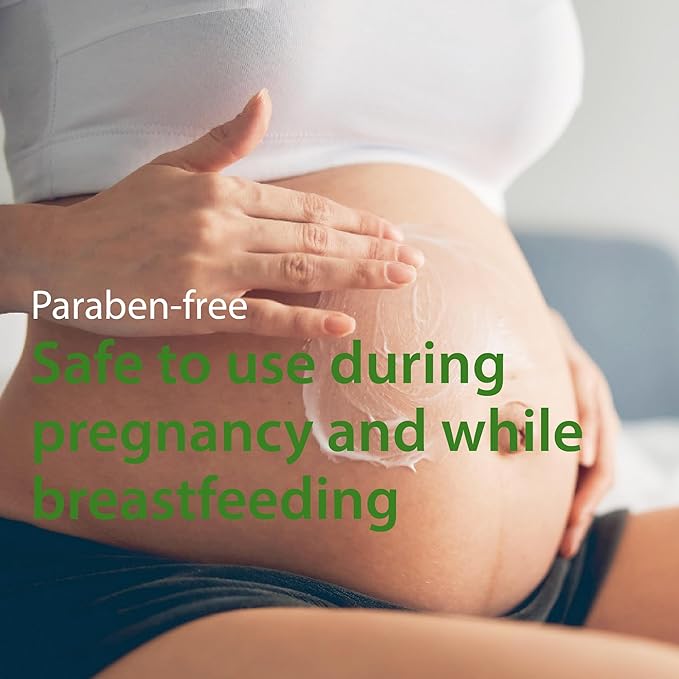 Abera Ovela Maternity Stretch Mark Cream with Eye Mask for Pregnancy and Weight Fluctuations, Stretch Mark Treatment Pregnancy Must Haves, Deep Stretch Mark Removal, All Skin Types, 1.69 fl oz