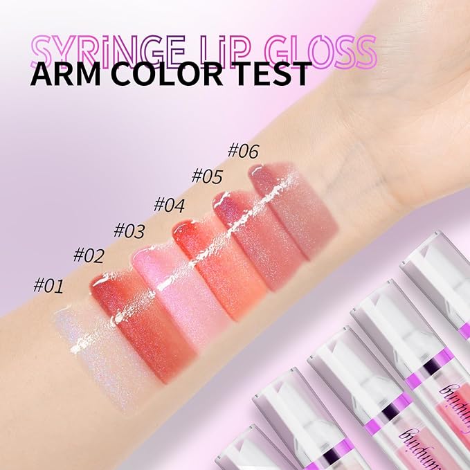 Lip Plumper Booster,Plumping Lip Gloss Spicy Lifter Shimmer Oil Hydrating High-Shine Volumizes Fuller Lip Glass Mirror Glaze Plump and Pout Lip Plumper Nourishing for Women Girls Makeup#4