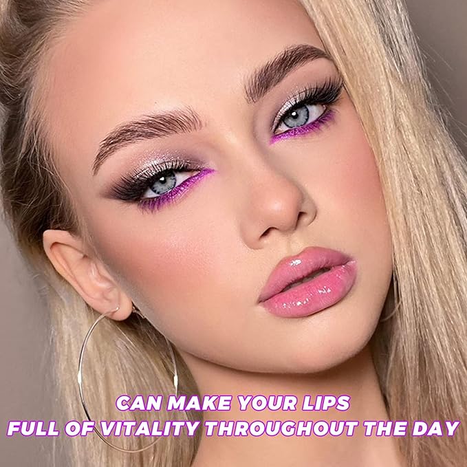 Lip Glow Oil Set, 2 Pcs Comforts Plumping Lip Oil, Refreshes Hydrating Lip Gloss Oil, Non-sticky Lip Plumper Gloss, Nourishing Lip Oil Tinted Lip Balm Lip Care, Soothes Tinted Lip Oil For Dry Lip