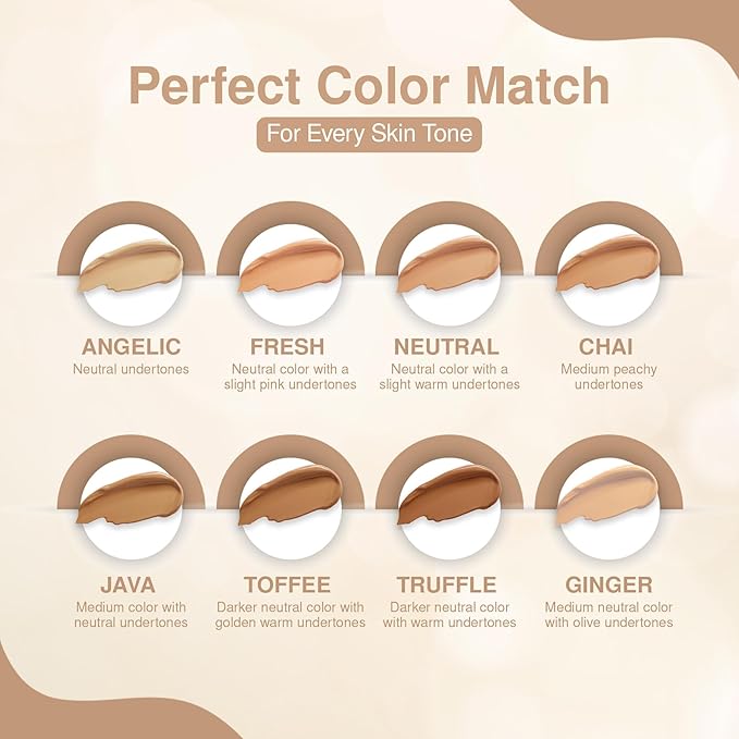 Frankie Rose Cosmetics Our Lil’ Secret Concealer – Sweat-Proof & Matte Under Eye Concealer, Long Lasting Concealer Full Coverage For Fine Lines, Dark Circles & Hide Imperfections - Java