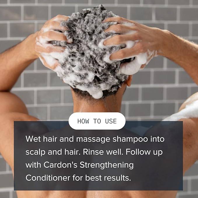 CARDON Hair Growth Shampoo for Men - Thickening, Anti-Thinning, Strengthens Roots, Korean Skincare for Healthy Scalp, Suitable for Oily and Dry Hair