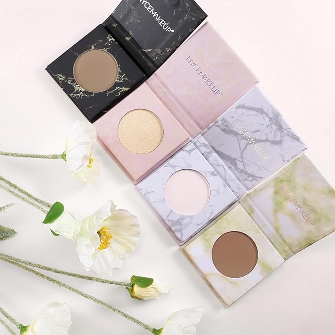 Face Highlighter Makeup Palette, Shimmer Glitter Diamond Sparkly Highlighters Makeup Palette Powder for Face Body Cheek Skin 03# Champagne Gold