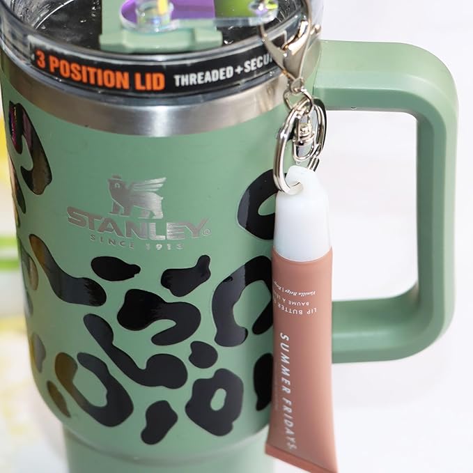 PIAOLGYI Keychain Cap for Summer Fridays,Lip Balm Replacement Cover,Attachment for Summer Fridays Lip Balm,White(ONLY Cap)