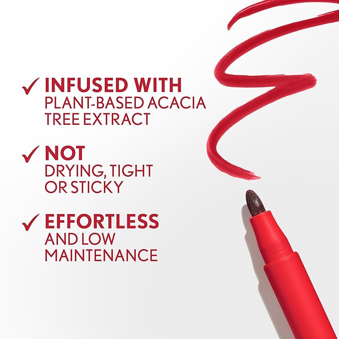 COVERGIRL Outlast, 20 Admire, Lipstain, Smooth Application, Precise Pen-Like Tip, Transfer-Proof, Satin Stained Finish, Vegan Formula, 0.06oz