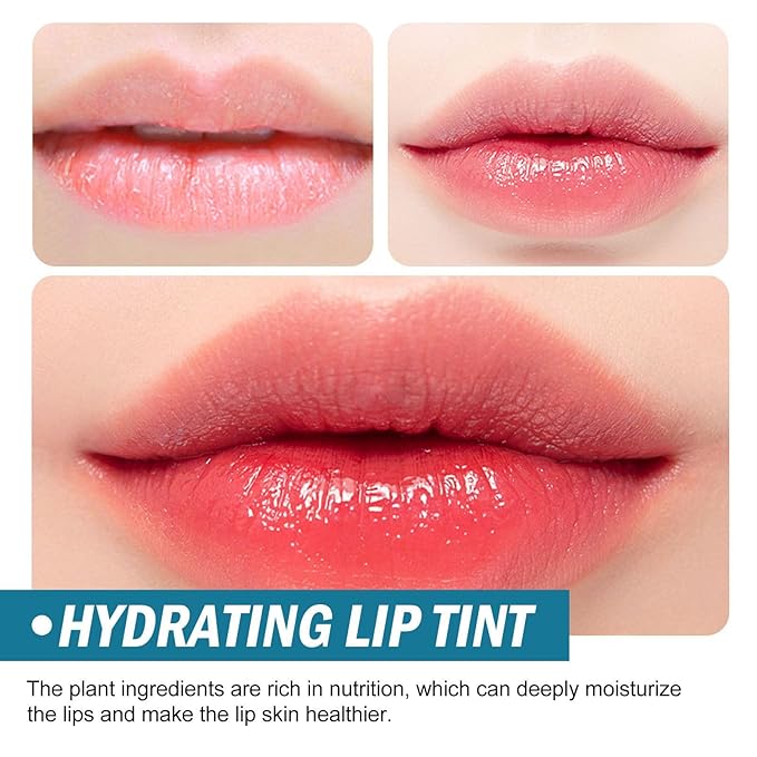 3PCS Lip Tint Hydrating, Lip Balm Hydrating, Tinted Lip Balm Moisturizing, Non-Sticky And Long-Lasting, Moisturizing,Sheer Strength Hydrating Lip Tint