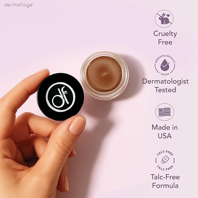 Dermaflage Waterproof Concealer Cream (Espresso) - Concealer Full Coverage, Matte Finish for Face & Body - Hides Dark Circles, Tattoos & Acne - Long Lasting Formula Used by Hollywood Makeup Artists