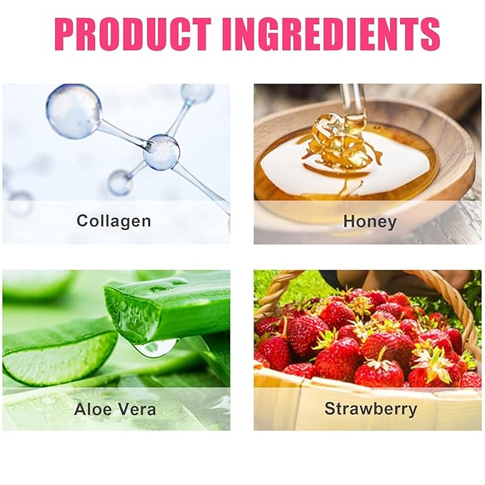 4 PCS Bee Lip Balm Honey Pot, Honey Lip Mask Vitamin E & Moisturizing Propolis Sleeping Lip Mask Prevention Dry and Cracked Lip Scrubs Exfoliator (2 honey)