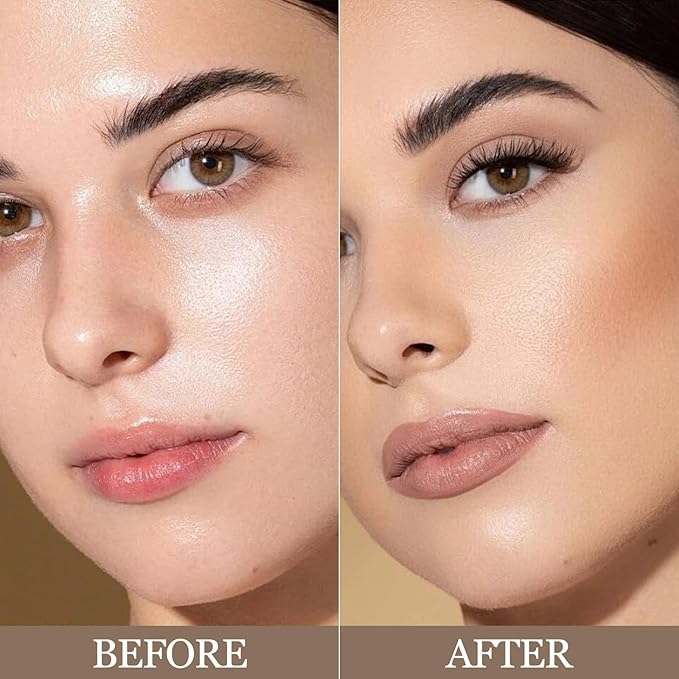 Erinde Matte Grey Contour Palette, Cool Toned Face Sculpting Bronzer Pressed Powder Contour, Lightweight, Ultra-Blendabled, Multiuse Baked Contouring Makeup for Light Skin Tone, 01 Grey Brown