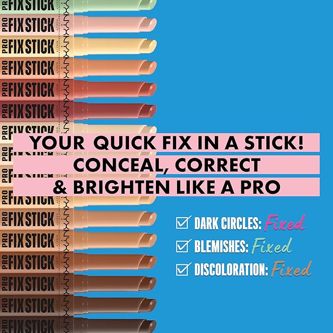 NYX PROFESSIONAL MAKEUP Pro Fix Stick Correcting Concealer, Buildable Medium Coverage Concealer Stick - Soft Beige