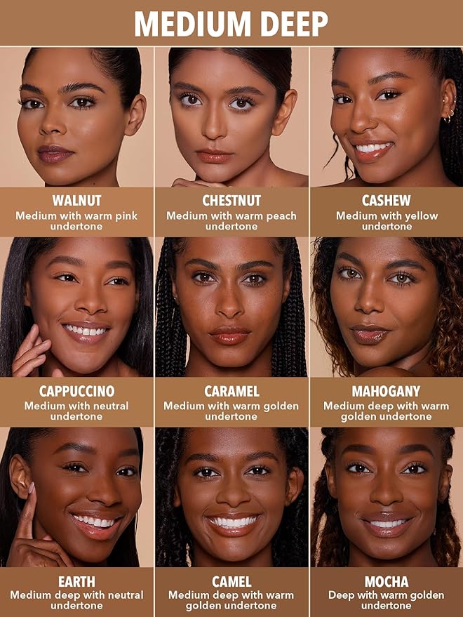 SHEGLAM SKin-Focus Full Coverage Powder Foundation Oil-Control Lightweight Face Pressed Powder Makeup-Caramel
