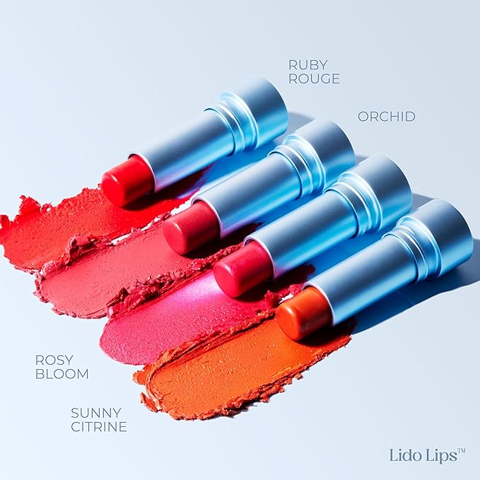 Tinted Lip Balm. Moisturizing Sheer, Buildable Lip Color with Hyaluronic Acid, Vitamin E and Rich Oil, Perfect Revitalizer for Chapped Lips. Beauty Plumper Moisturizer 0.21oz- Ruby Rouge