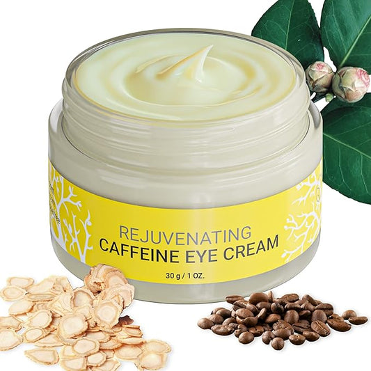 Doppeltree Caffeine Under Eye Cream Anti Aging Men and Women, for Wrinkles, Puffy Eyes and Dark Circles - Brightening & Firming, Minimize Bags, Puffiness and Fine Lines