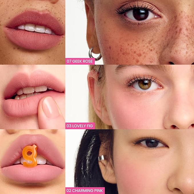 COLORGRAM NUDE BLUR TINT 04 CORAL LIT | Soft Velvet Matte Lip Stain & Cheek Tint | Lightweight Blurring Tint for a Smooth & Airbrushed Finish | 24H Hydration, Long-Lasting & Non-Sticky Formula