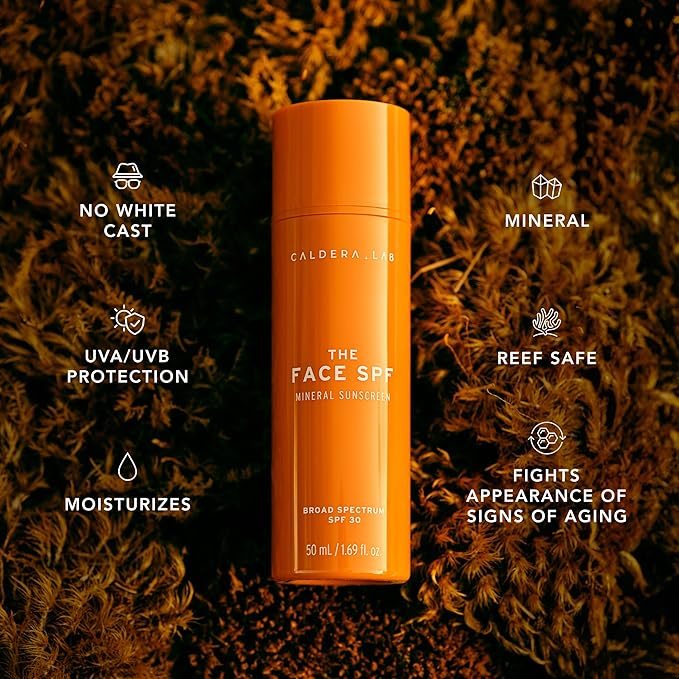 Caldera + Lab The Face SPF, No White Cast Mineral Sun Screen with SPF 30