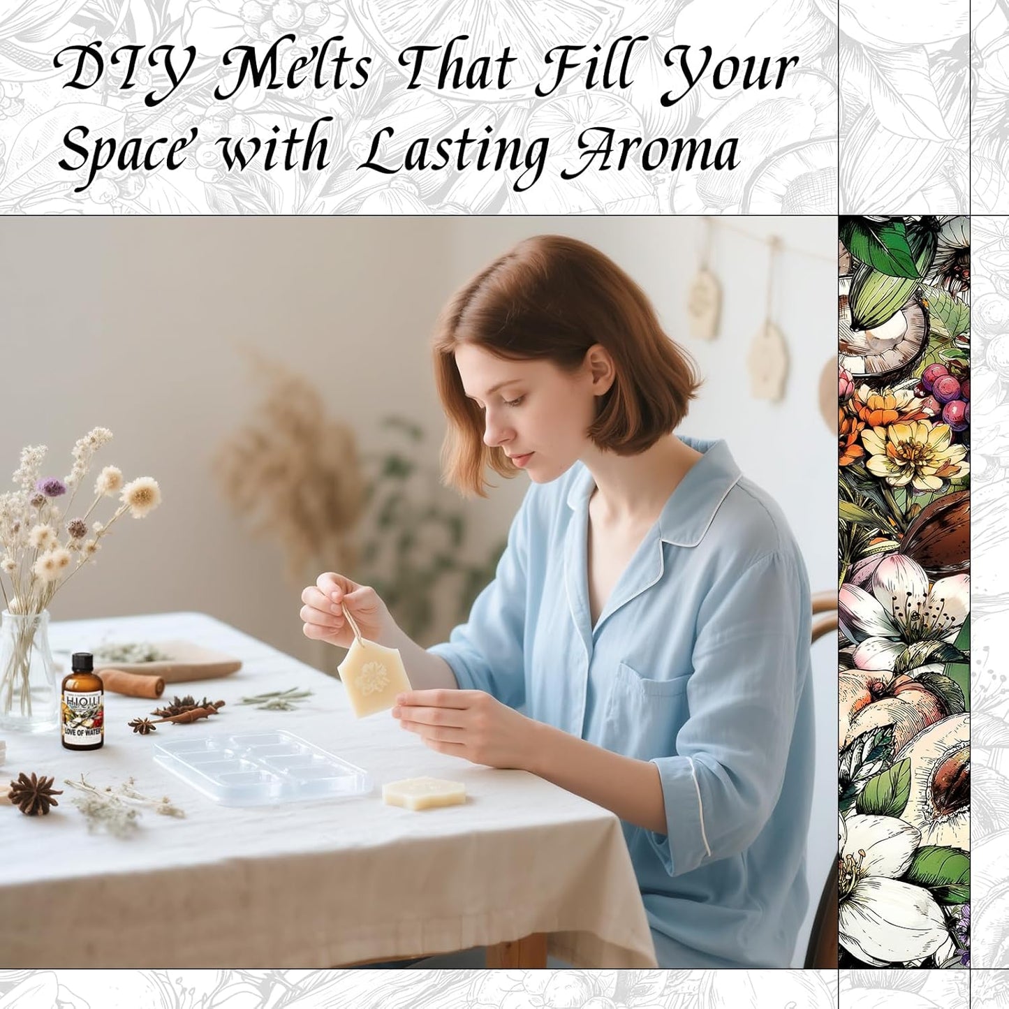 HIQILI Love of Water Fragrance Oil for Aromatherapy Diffuser, Inspired by Kenz. o's L'Eau, Great for Making Scented Candles, Bath Soaps, More DIY Projects - 1 Fl Oz