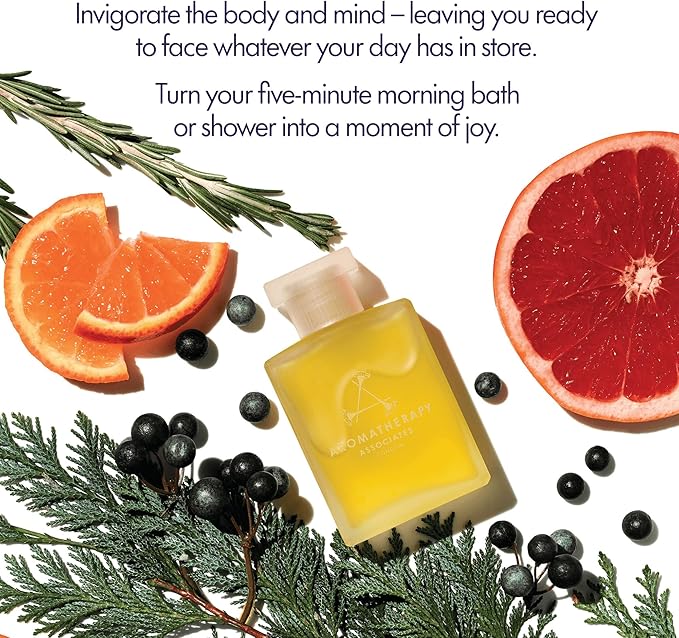 Aromatherapy Associates Revive Morning Bath and Shower Oil – Hydrating Oil with 3 Essential Oils to Refresh Mind, Body, and Spirit (1.86 oz)