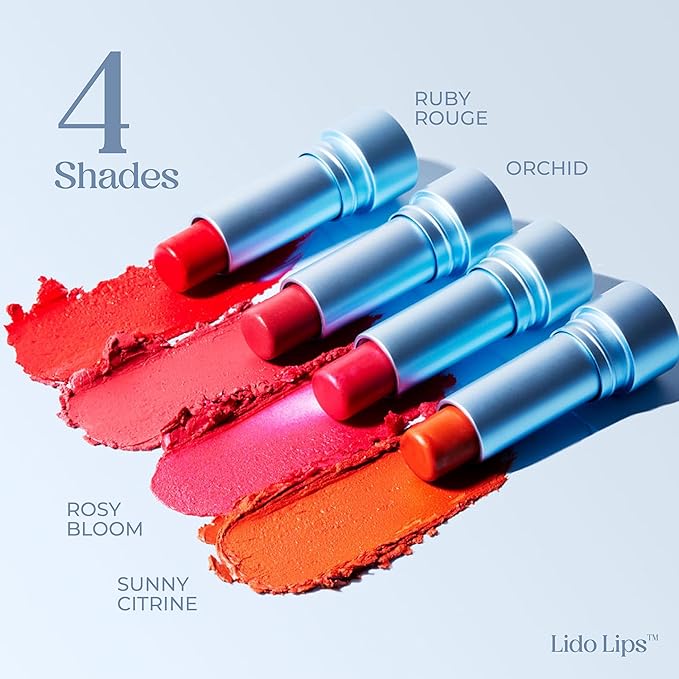 Tinted Lip Balm. Moisturizing Sheer, Buildable Lip Color with Hyaluronic Acid, Vitamin E and Rich Oil, Perfect Revitalizer for Chapped Lips. Beauty Plumper Moisturizer 0.21oz - Rosy Bloom