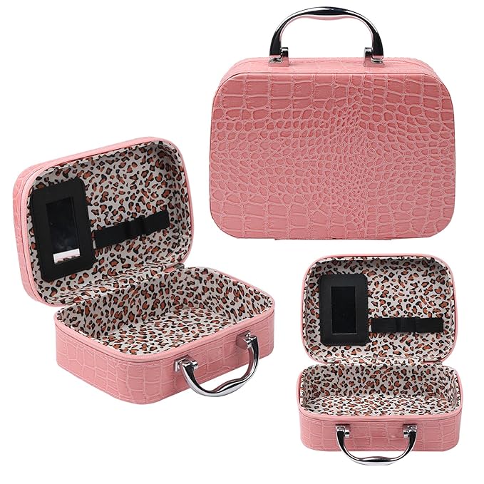 All in One Makeup Kit for Makeup storage bag 2X14 Colors Eyeshadow Palette Liquid Foundation Eyeliner Pencils Contouring Stick Lip Gloss Eyebrow Pencils 20Pcs Makeup Brushes etc For Women Girls Teens (Pink)