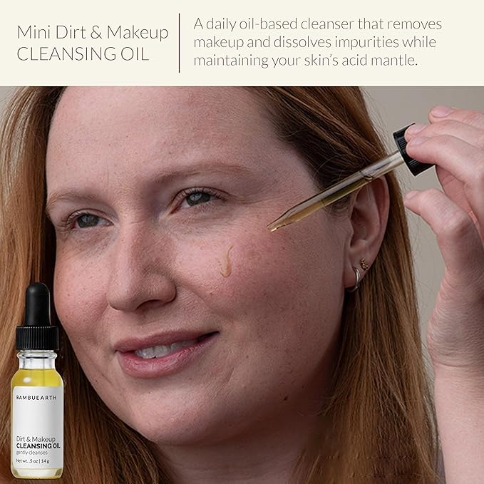 Bambu Earth Natural Skincare Starter Kit, 6 pieces - Organic Ingredients - Includes Dead Sea Mud Mask, Facial Cleansing Oil, Toner, Rosewater Cleanser, Moisturizers for Healthy Glowing Skin