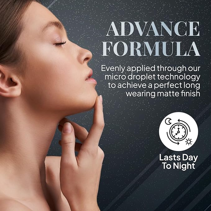 ERA Face spray makeup (R6 Ginger, 2.25 oz) - airbrush foundation, everyday, buildable, professional spray on cosmetics by Era Beauty