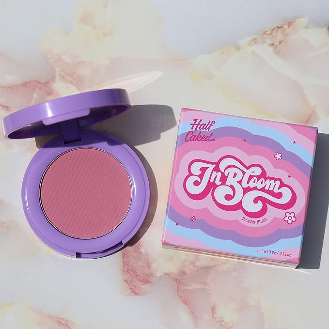 Half Caked In Bloom Powder Blush | vegan & cruelty-free, fragrance-free, highly pigmented, primer-infused | 3.8g (Bunny)