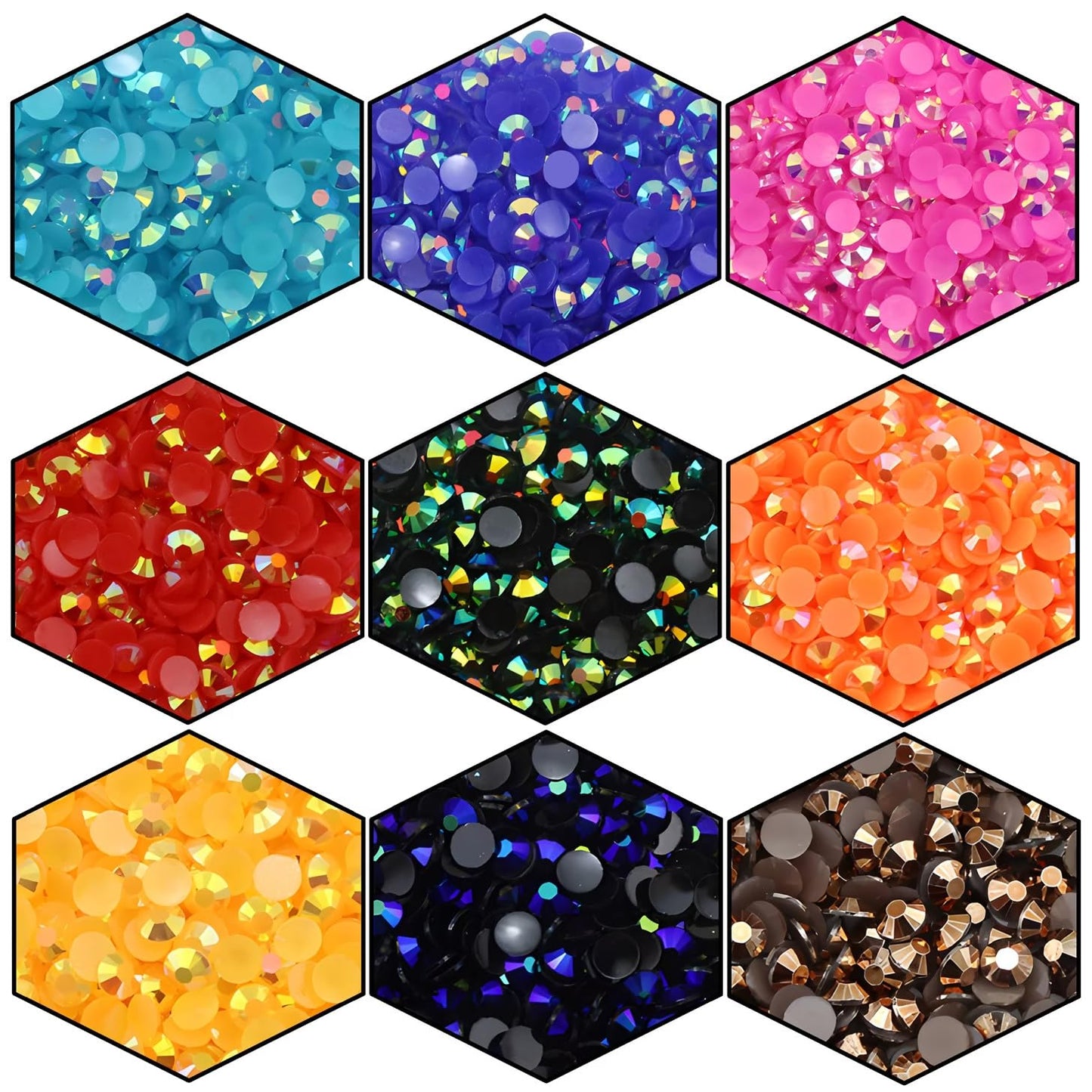 2250 Pcs SS16 4mm AB Flatback Rhinestones for Nails Art Crafts Glitter Round Shine Gems Crystals DIY Clothes Shoes （Green AB）