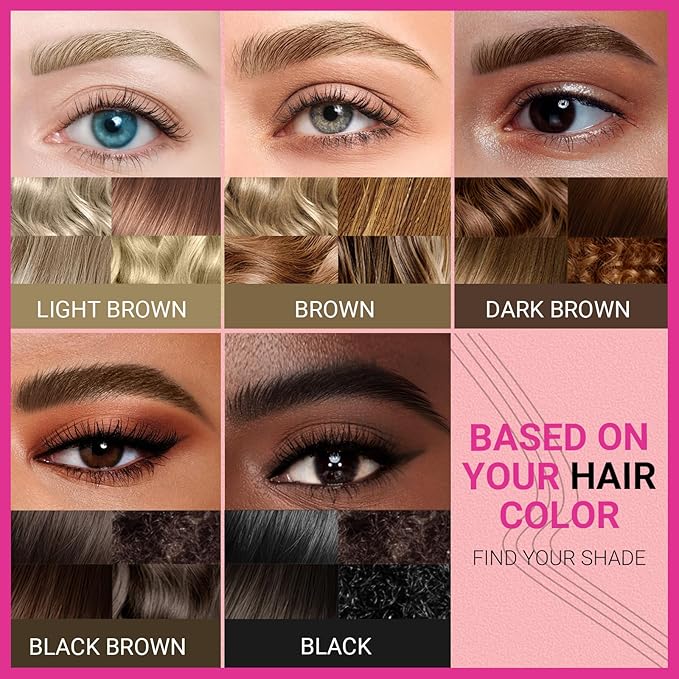 iMethod Microblading Eyebrow Pen - Eyebrow Pencil Magical 2-in-1 Dual-Ended Eye Brow Pencils for Women with 4-Fork-Tip & Ultra Precise Brush-Tip Create Natural Hair-Like Brows, Last All-Day, Black