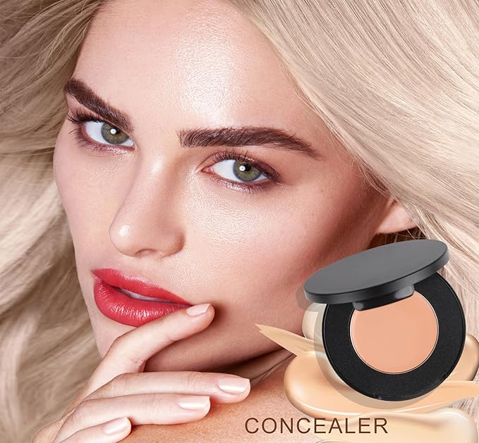 Cream Concealer Corrector Correcting Contour Makeup Set under Eye Concealer Cream Kit for Dark Circles and Blemish 19
