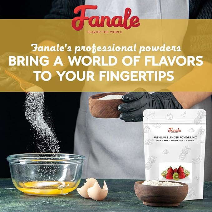 Fanale Premium Coconut Bubble Tea Flavoring Powder | Perfect for Baking, Smoothies, Desserts and Drinks | Instant Flavoring Powder for Boba Milk Tea - 2.2 Pounds (Pack of 20)