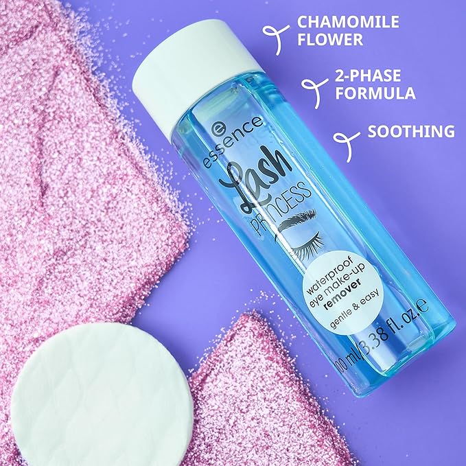 essence | Lash Princess Waterproof Eye Makeup Remover| Gentle 2-Phase Formula| Vegan & Cruelty Free