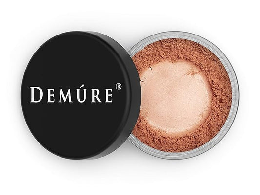 Demure Mineral Blush Powder (Peachy) - Natural, Professional, Loose Powder Makeup - Cruelty Free