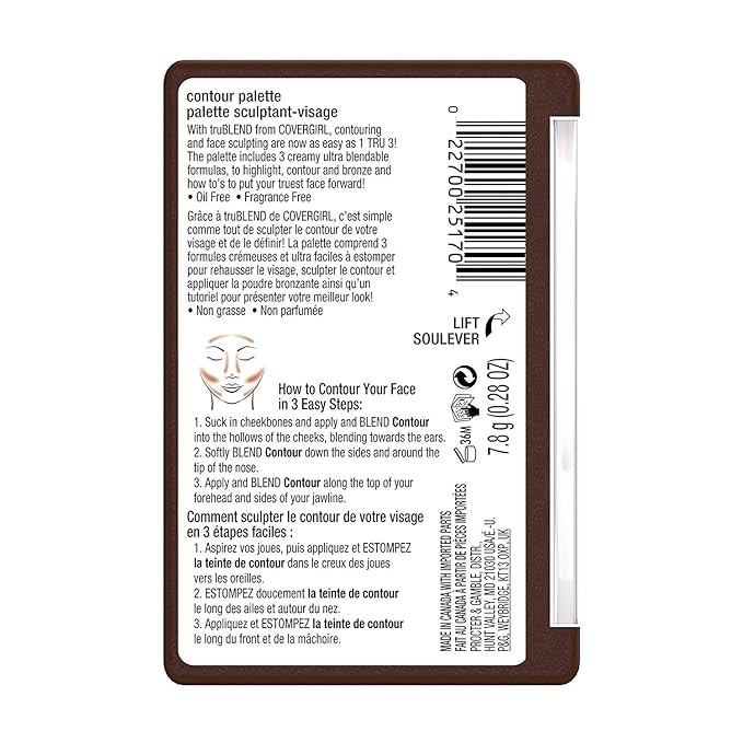 COVERGIRL Trublend Contour Palette Deep 0.28 Oz, 0.161 Pound (packaging may vary)