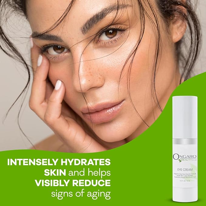 Eye Wrinkle Cream for Women - Organic Anti-Aging Dark Circles Under Eye Treatment - Under Eye Cream for Puffiness and Bags Under Eyes, Crow's Feet- Hyaluronic Acid, Vitamins A, C & E