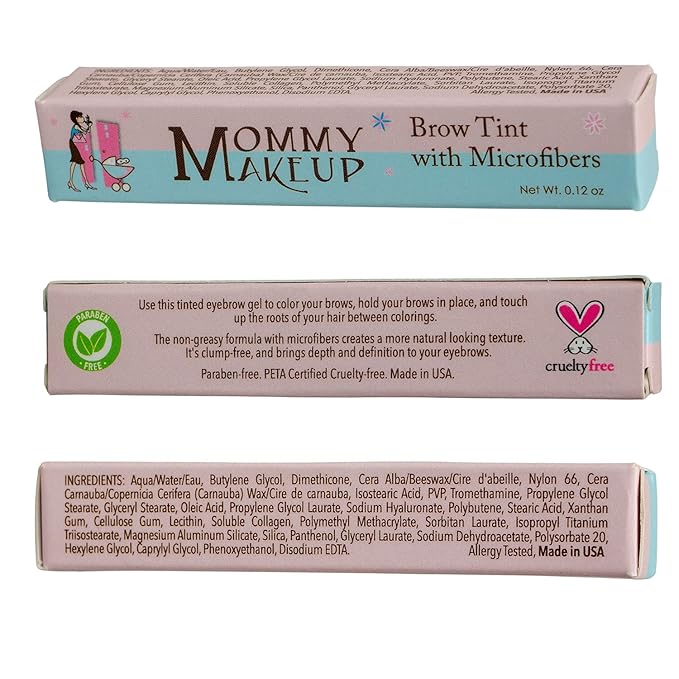Brow Tint with Microfibers - 4-in-1 Tinted Eyebrow Gel to Groom, Hold, Sculpt & Color Your Brows, Covers Gray Hair - Water Resistant, Clump-Free, Long Lasting (Copper) by Mommy Makeup