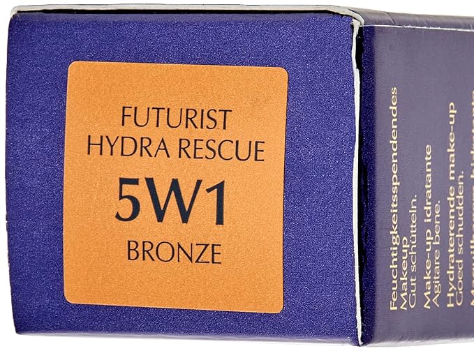 Estée Lauder Futurist Hydra Rescue Moisturizing Foundation SPF 45, 12 Hour Glow, 1.2 oz., 5W1 Bronze