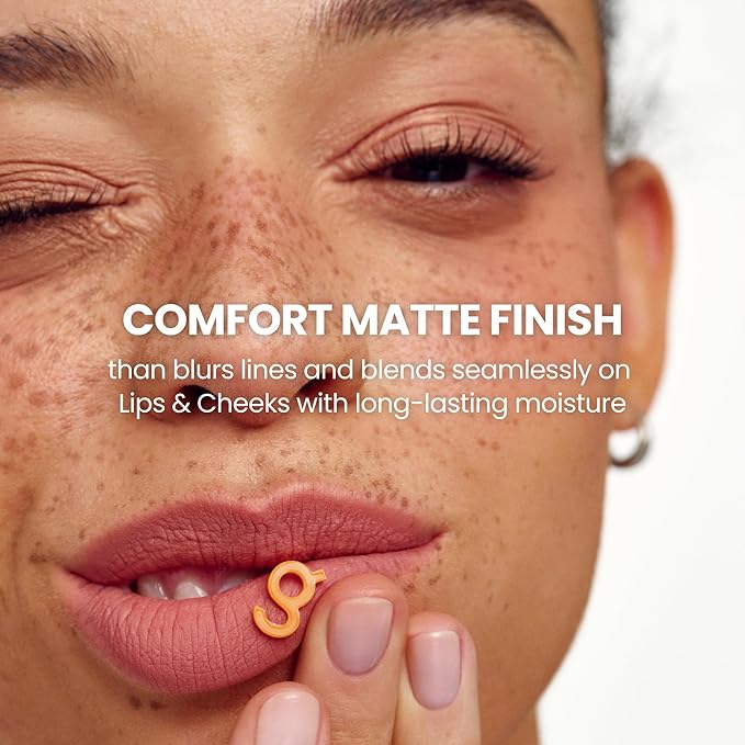 COLORGRAM NUDE BLUR TINT 09 RED BOMB | Soft Velvet Matte Liquid Lipstick & Cheek Tint | Lightweight Blurring Tint for a Smooth & Airbrushed Finish | Long-Lasting & Non-Sticky Formula