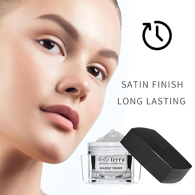 Bellaterra Cosmetics Makeup Primer – Hydrating Gel Base for Delicate & Mature Skin – Vegan, Fragrance-Free Formula – Seamless Texture, Works with Liquid & Powder Foundation or Tinted Moisturizers