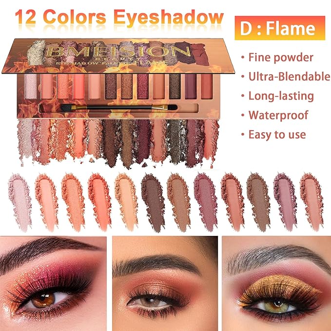 All in One Makeup Kit for Women Full Kit, 12 Colors Eyeshadow, Foundation & Primer, Lipsticks, Eyeliner, Mascara, Contour Stick, Brow Soap, Makeup Brush & Sponge, Make Up Gift Set for Women, Teens