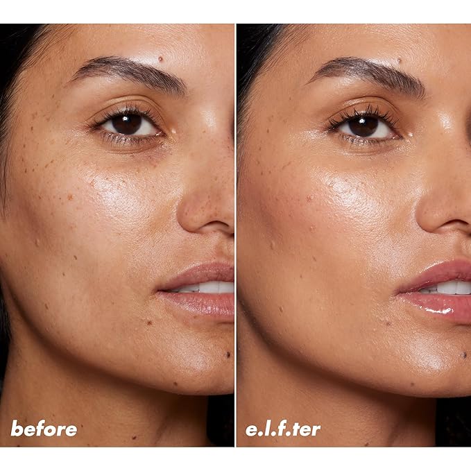 e.l.f. Halo Glow Skin Tint SPF 50, Tinted Moisturizer For Light, Buildable Coverage, Creates A Natural Glow, Vegan & Cruelty-Free, 9 Medium Cool