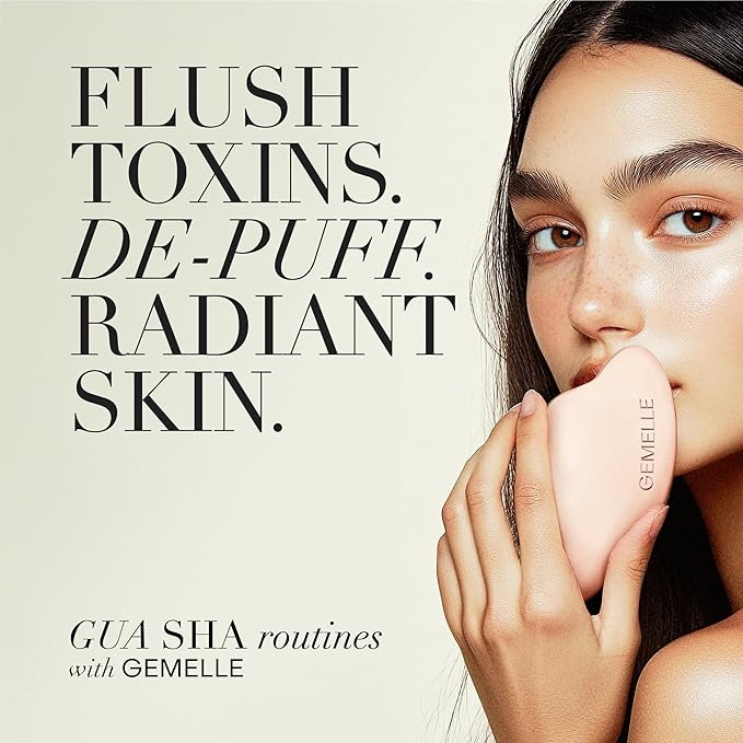 GEMELLE Lymphatic Gua Sha Face Oil | 10x Award Winner | Detox, Plump, Balance, Hydrate | High-Altitude Rosehip, Centella Asiatica & More! | Organic, Natural, Clean Beauty | Starter, Travel 15ml