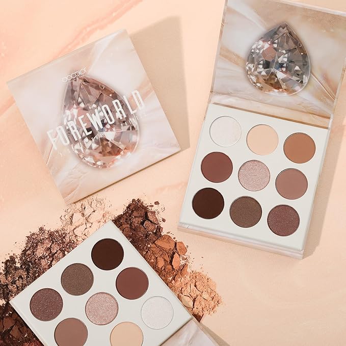 docolor Neutral Eyeshadow Palette 9 Colors Nude Brown Eyeshadow Palette Eye Shadow Palette Makeup Palettes with Velvety and Silky Finishes Highly Pigmented Mattes Shimmers Glitter Eye Makeup Palettes