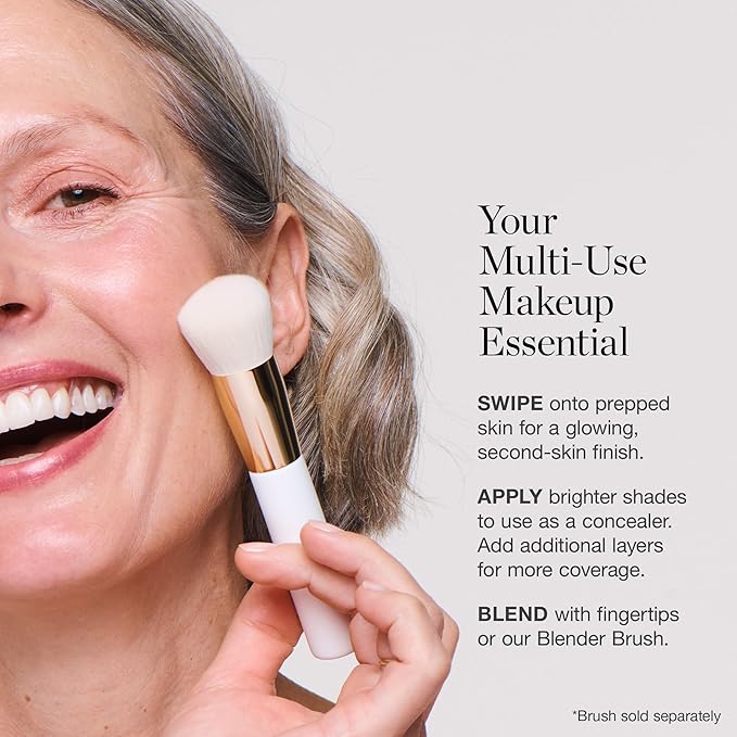 Ogee Sculpted Complexion Foundation Stick (Anjou 11.5N - Deep Beige, Golden Undertones) Full Coverage Foundation Makeup - Instantly Balance & Even Complexion - 70% Organic Ingredients