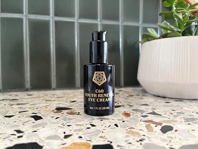 C60 Skincare - Age-Defying Antioxidant Protection - Reduce Wrinkles, Heal Skin, Non-Greasy - Face, Body, Bug Bites, Scarring - Organic Avocado Oil, 99.99% Pure (Regular, C60 Eye Cream)