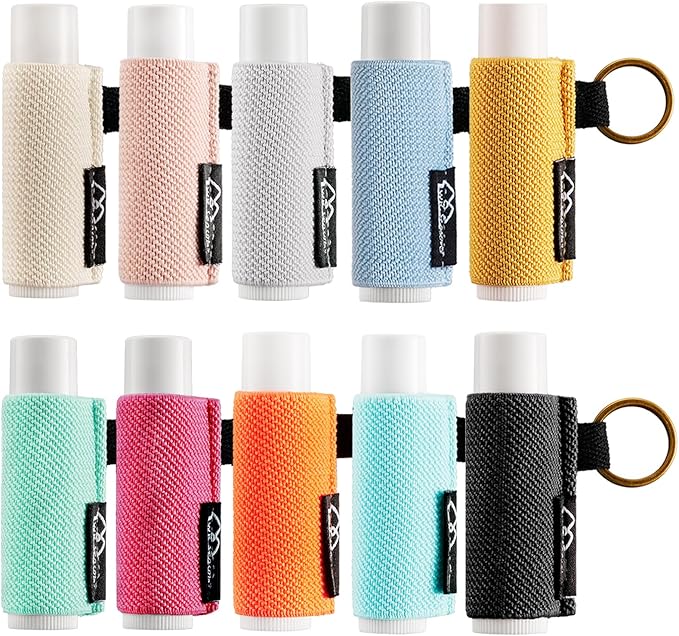 WK IEASON Lip Balm Holder Keychain Bulk Chapstick Holder Key chain