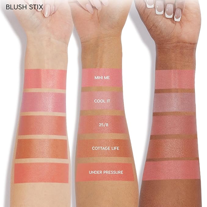 ColourPop Blush Stix - Cream Blush Stick with a Blendable, Hydrating Formula and Natural, Skin-Like Finish - Buildable Cream Blush for Cheeks, Eyes & Lips - 25/8 (0.28 oz)