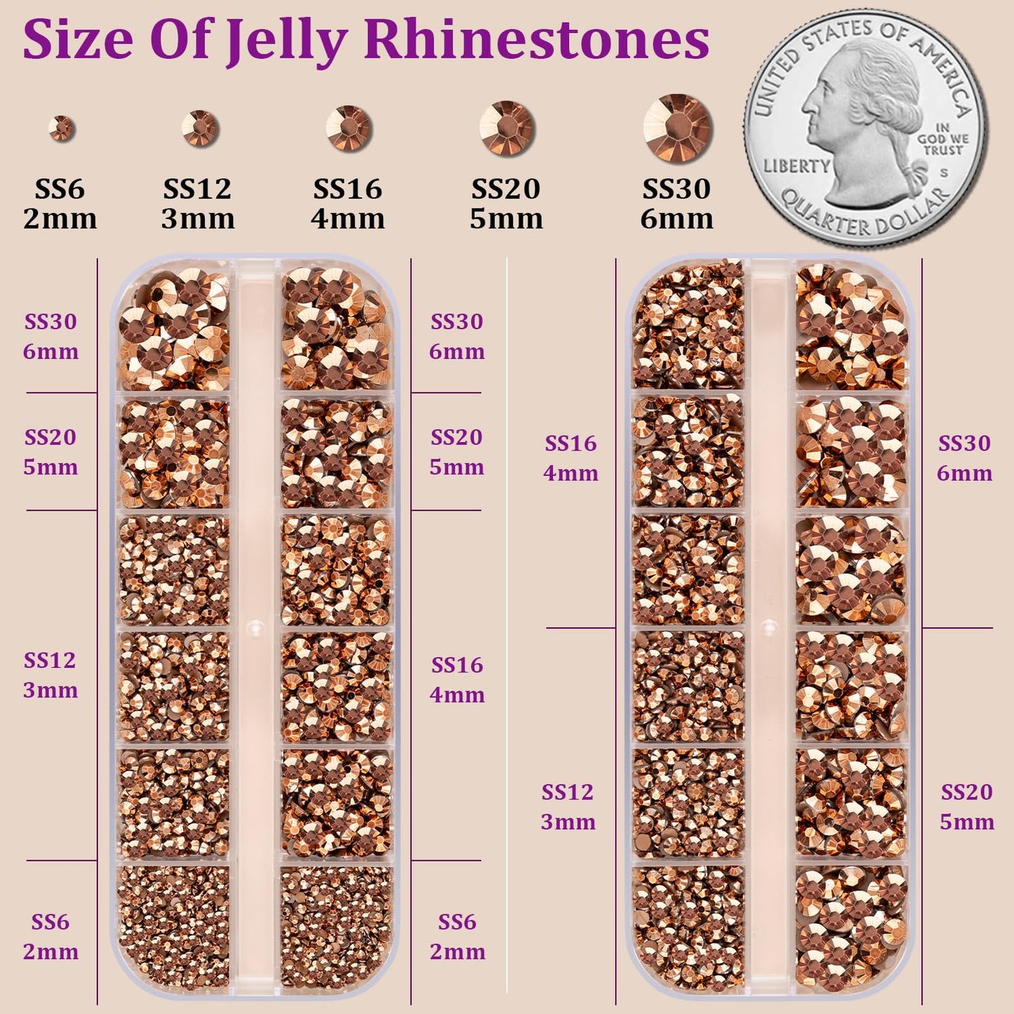 Resin Jelly Rhinestones for Crafting with B7000 Jewelry Glue, 2 Boxes Champagne Flatback Crystals with 3Pcs 10ml Glue, Bedazzling Non Hotfix Gems for DIY Tumblers Clothing Shoes Manicure