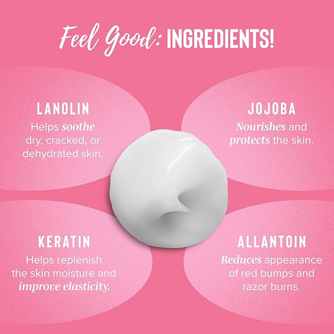 Coochy Shave Cream - Moisturizing Shave Lotion - Gentle Intimate Shaving Cream - For Bikini Area, Underarms, Legs & More - Rash-Free, Hydrating Formula - 32 oz, Frosted Cake