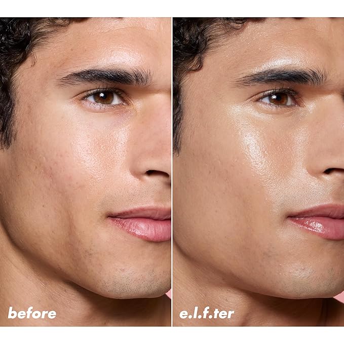 e.l.f. Halo Glow Skin Tint SPF 50, Tinted Moisturizer For Light, Buildable Coverage, Creates A Natural Glow, Vegan & Cruelty-Free, 5 Light Warm